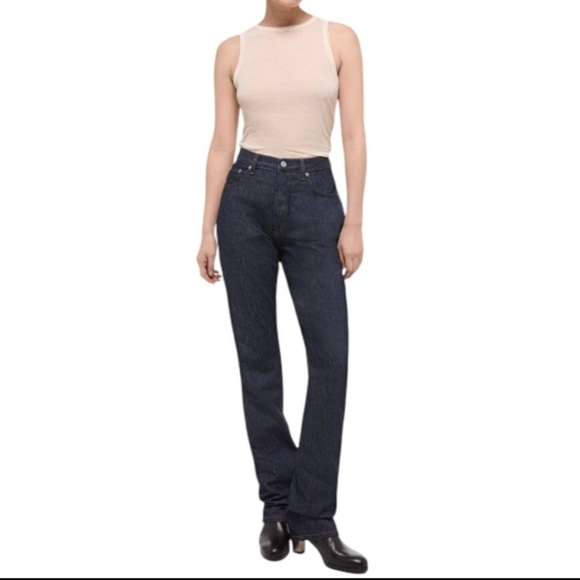 Longchamp Straight Leg Denim Jeans Blue Women’s Size 36 - Picture 1 of 12